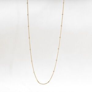 Elegant 14 K Gold Filled Necklace Satellite Chain